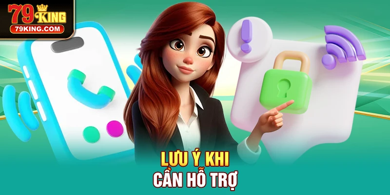 Lưu ý khi cần hỗ trợ